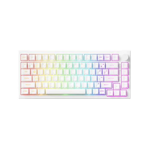 Bàn phím cơ AKKO 5075 V5 HE Z Caps – White