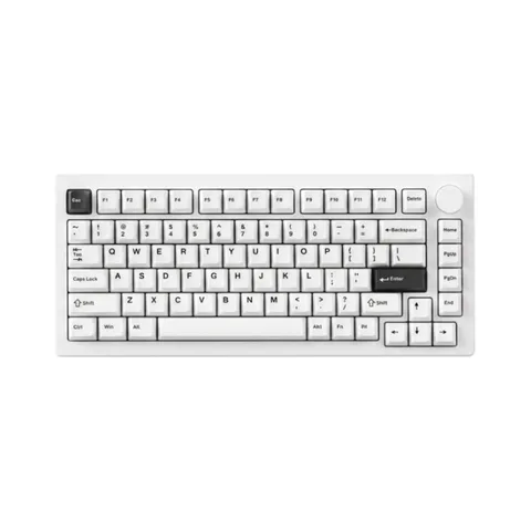 Bàn phím cơ AKKO 5075S Black on White (Hotswap/Led RGB/USB Type-C)