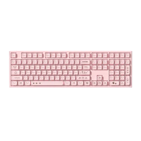 Bàn phím cơ AKKO 5108 V5 Greedy Bear – Pink