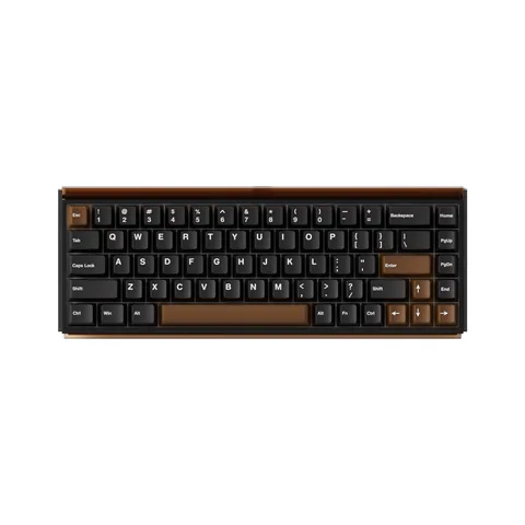 Bàn phím cơ AKKO Ray68 Misty Black & Brown