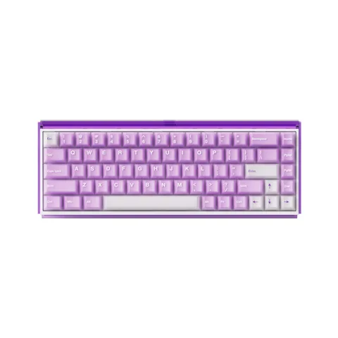 Bàn phím cơ AKKO Ray68 Misty Purple & White