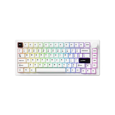 Bàn phím cơ MonsGeek M1 V5 Black on white Mirror Switch