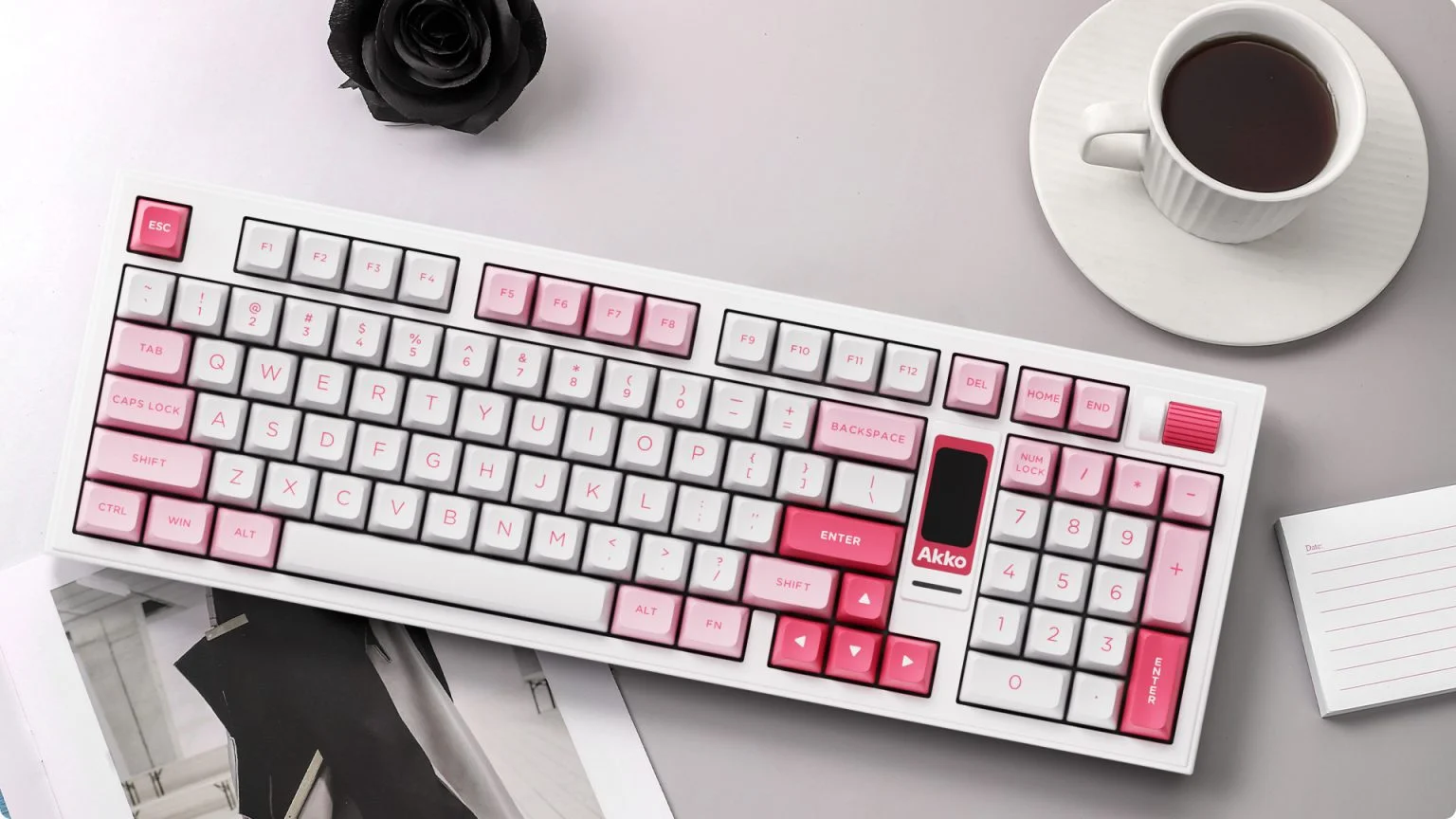 Bàn phím AKKO 5098B Prunus Lannesiana (RGB / Hotswap / Akko V3 Piano Pro)