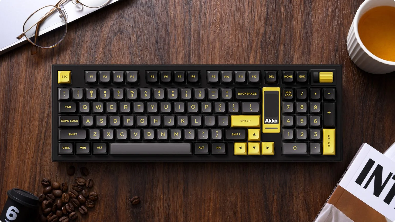 Bàn phím AKKO 5098B Black & Gold (RGB / Hotswap / Akko V3 Piano Pro)