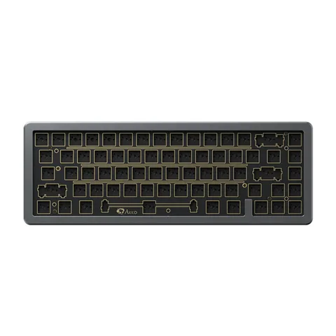 KIT bàn phím AKKO SPR67 – Gray (Full nhôm / Spring mount / Flex-cut / Mạch xuôi)