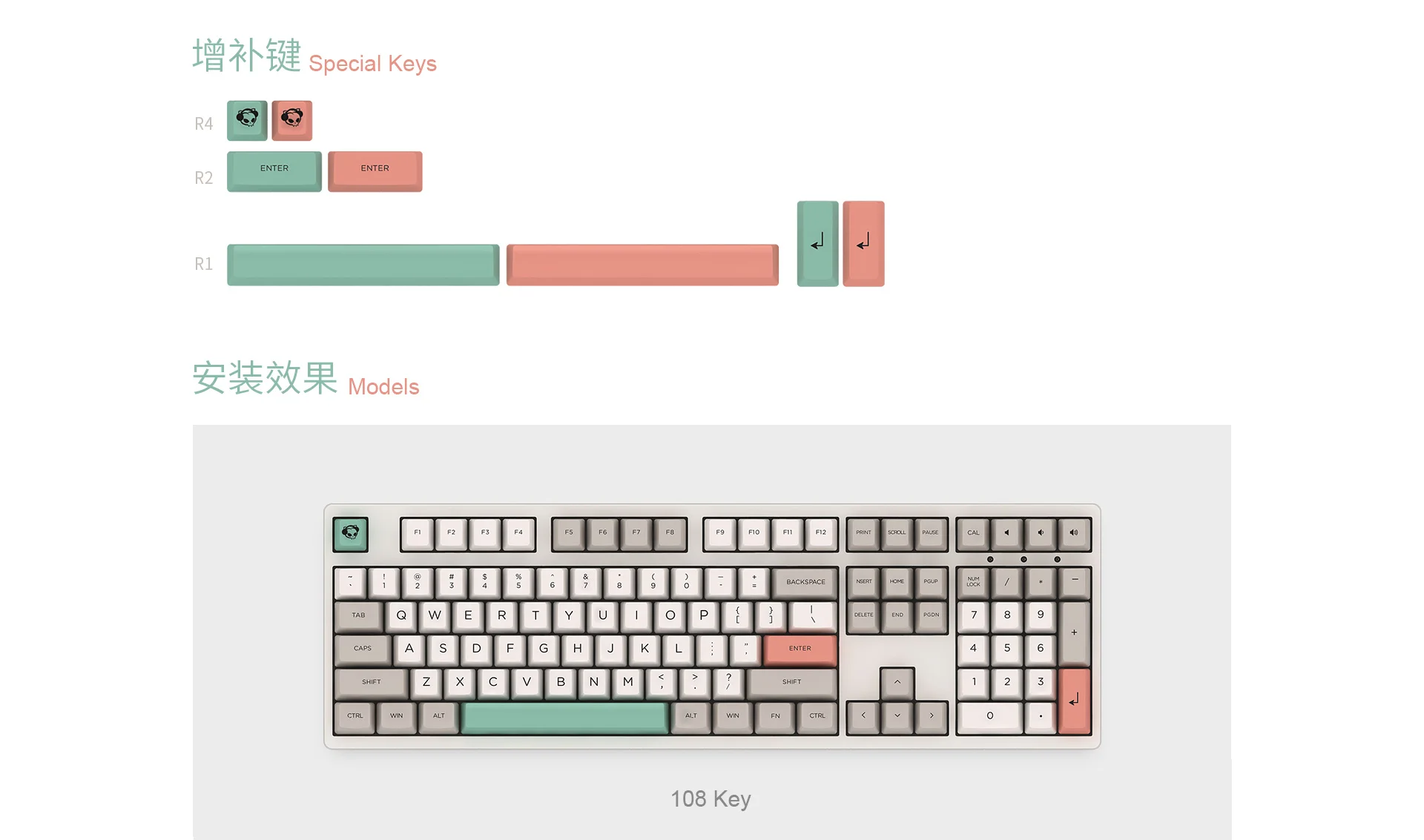 Keycap Akko 9009 PBT sublimation