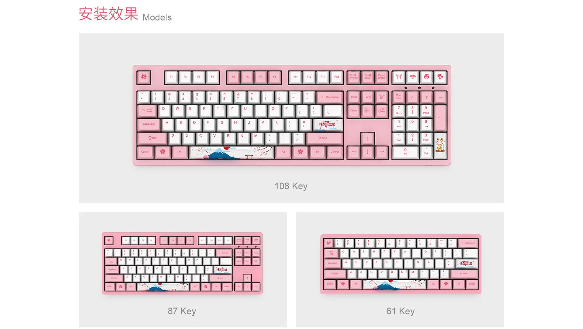 Keycap Akko World Tour - Tokyo PBT Sublimation