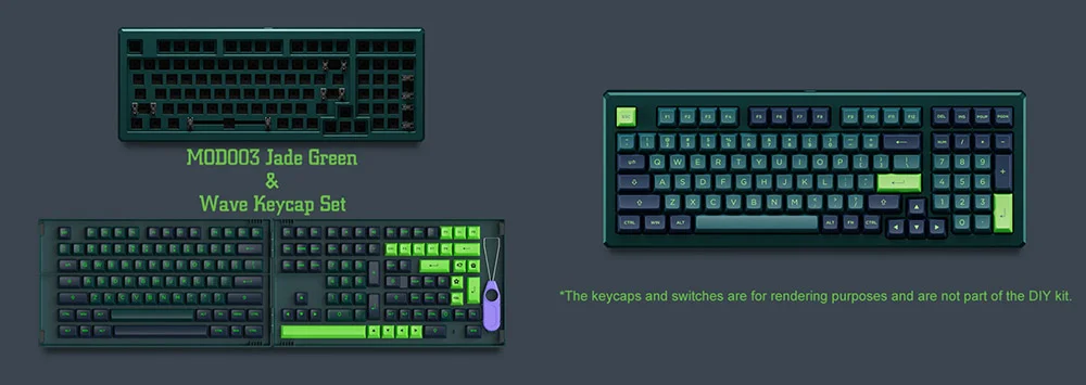 Kit bàn phím cơ AKKO Designer Studio – MOD003 (Hotswap 5 pin / RGB / Foam tiêu âm / Foam đáy / Gasket Mount)