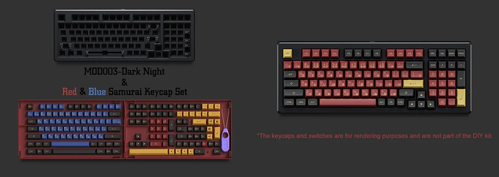 Kit bàn phím cơ AKKO Designer Studio – MOD003 (Hotswap 5 pin / RGB / Foam tiêu âm / Foam đáy / Gasket Mount)
