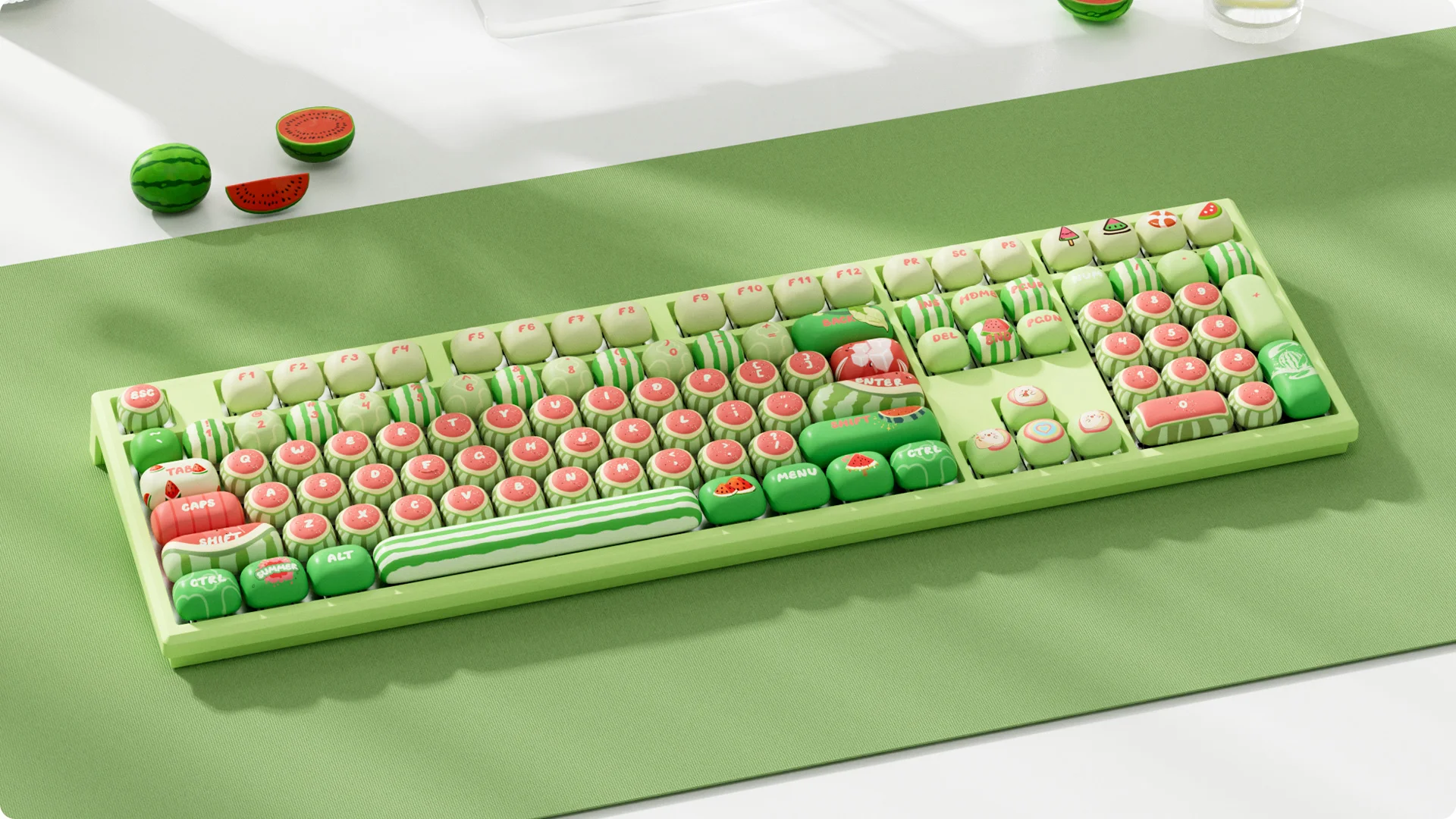 Bàn phím MonsGeek MG108B Watermelon (RGB / Hotswap / Piano Pro SW/ Multi-mode)