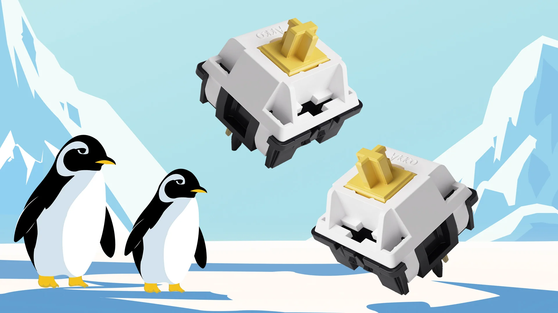 AKKO Penguin Switch (Silent) ( 5 pin / 45 switch)