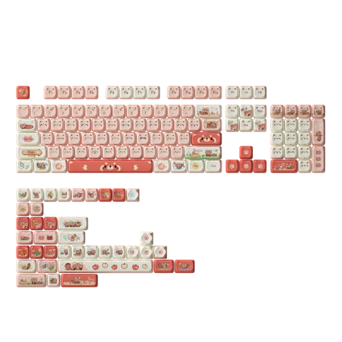 AKKO Keycap set – Raccoon MAO (PBT Dye-subbed / MAO profile / 142 nút)