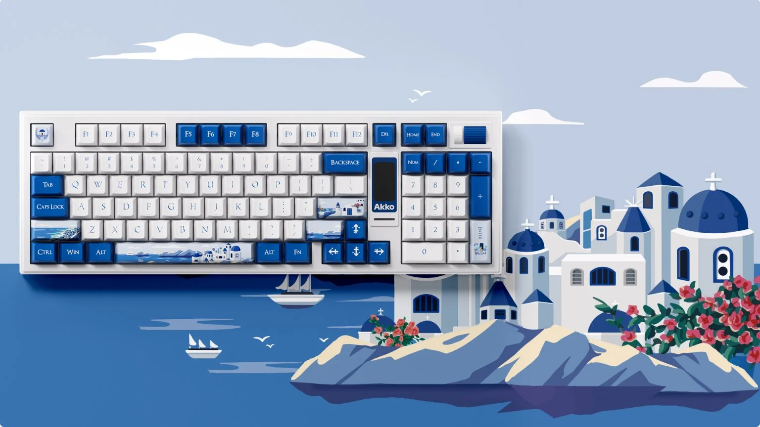 Bàn phím AKKO 5098B Santorini (RGB / Hotswap / Akko V3 Piano Pro)