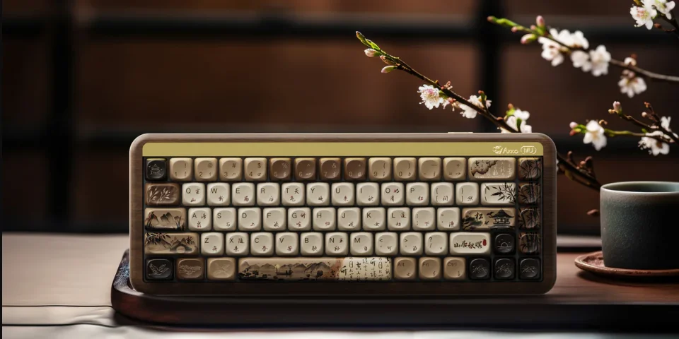 Bàn phím cơ AKKO MU01 Mountain Seclusion (Hotswap,RGB / Multi-Modes/ Switch V3 Piano Pro/ Rosewood)