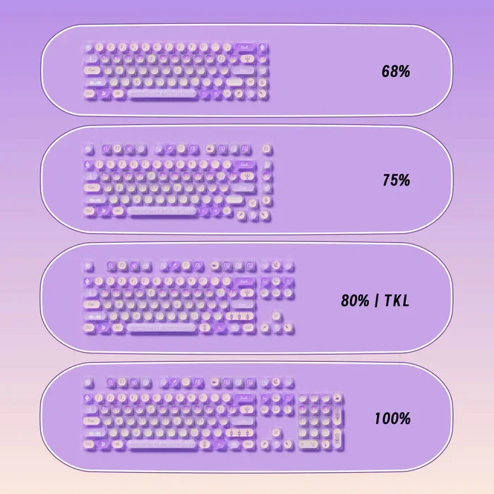 Akko Swan Sonata Keycap set (PBT Dye-subbed / MOA profile / 140 nút)