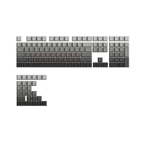 Veekos Black Gradient Keycaps (PBT Double-Shot / Cherry profile / 135 nút)