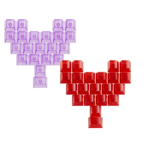 Veekos Love Keycaps (purple/red)