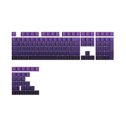 Veekos Purple Gradient Keycaps (PBT Double-Shot / Cherry profile / 135 nút)