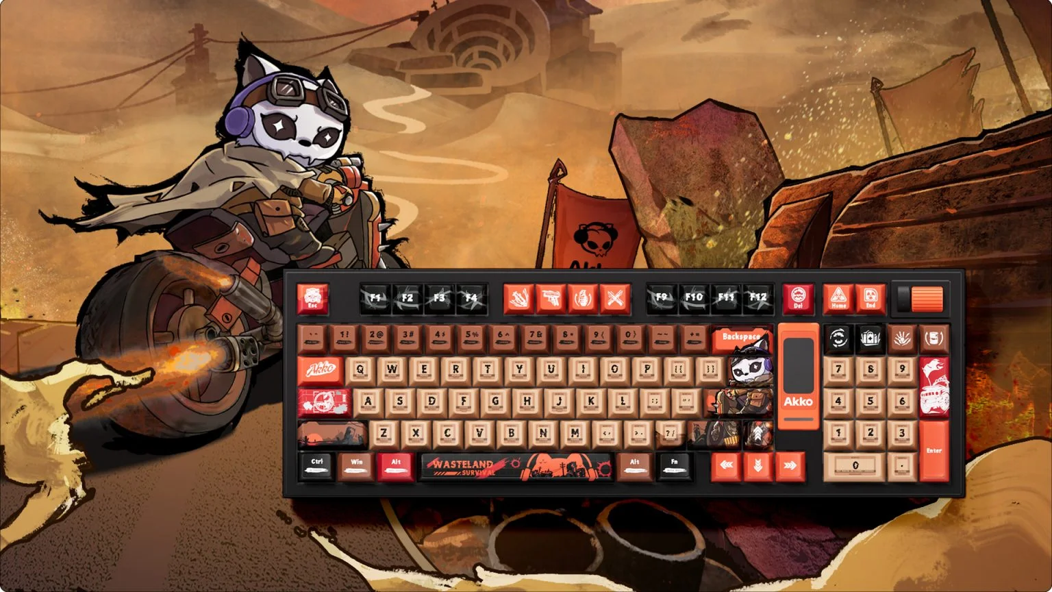 Bàn phím AKKO 5098B Wasteland Survival (RGB / Hotswap / Akko V3 Piano Pro)