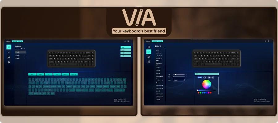 Bàn phím AKKO YU01 White Jade (RGB / Hotswap / Piano Pro SW/ Multi-mode)