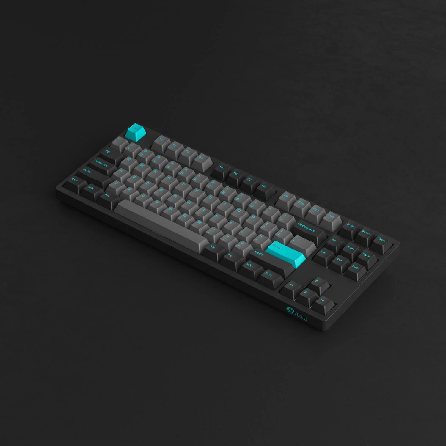 AKKO 3087 Plus Black & Cyan (Foam tiêu âm / AKKO CS switch)