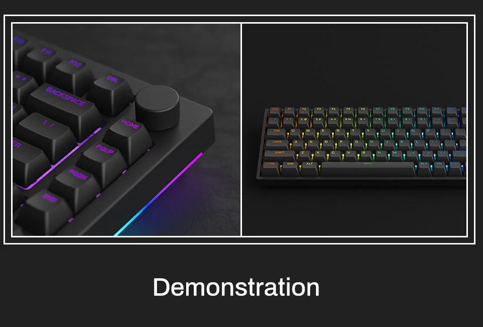 AKKO ASA Shine-Through Keycap set – Black (Xuyên LED / ASA profile / 131 nút)