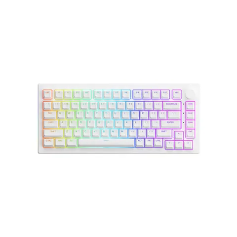 AKKO ASA Shine-Through Keycap set – White (Xuyên LED / ASA profile / 131 nút)
