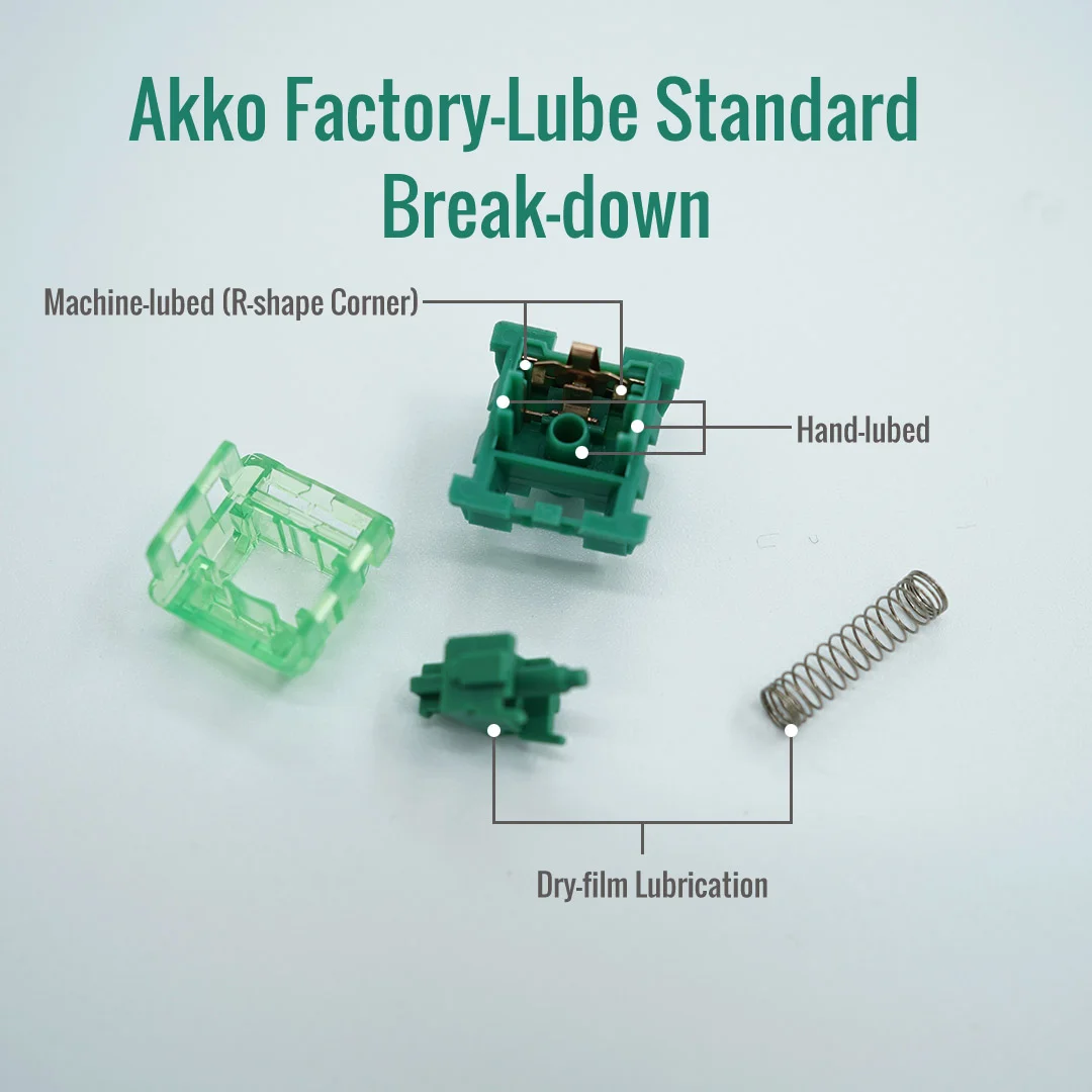 AKKO CS switch – Matcha Green (Lubed / 45 switch)