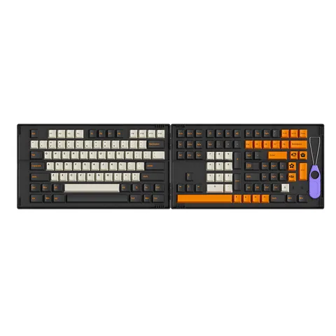 AKKO Keycap set – Black Bronze (PBT Double-Shot/ASA profile/158 nút)