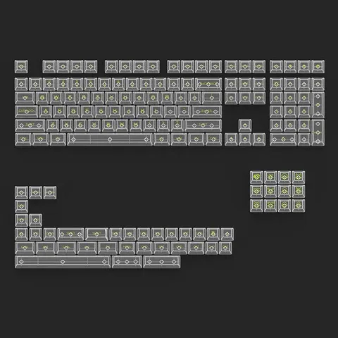 AKKO Keycap set – Clear (PC / ASA-Clear profile / 155 nút)