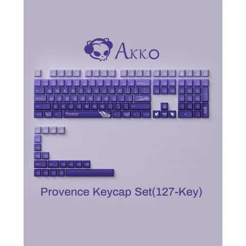 AKKO Keycap set – Provence (PBT Double-Shot / JDA profile / 127 nút)
