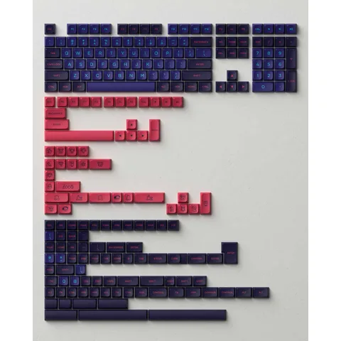 AKKO Keycap set – Neon (PBT Double-Shot / MDA profile / 227 nút)