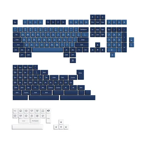 AKKO Keycap Set – OceanStar (ABS Double-Shot / SAL profile / 195 nút)