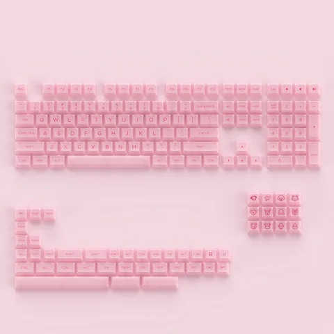 AKKO Keycap set – Pink (PC / ASA-Clear profile / 155 nút)