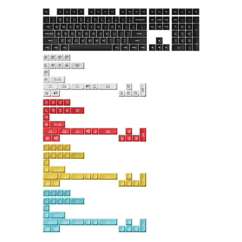 AKKO Keycap set – WOB (PBT Double-Shot / MDA profile / 282 nút)