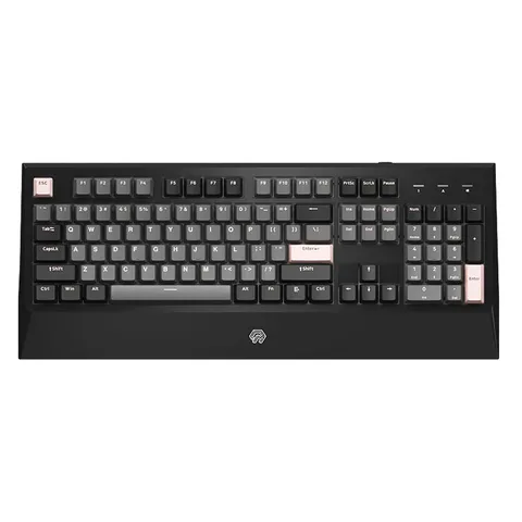 Bàn phím cơ Mojike GK1 Black Pink (AKKO sw v2 / LED trắng)