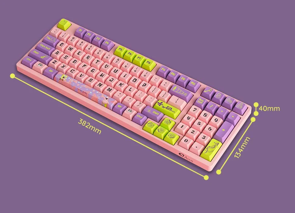 Bàn phím AKKO 3098S Patrick (RGB / PBT Dye-subbed / JDA profile / AKKO CS switch)
