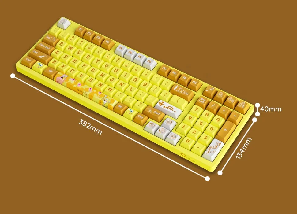 [🎁🎁🎁 – Tặng bàn di trị giá 399k] -Bàn phím AKKO 3098S SpongeBob (RGB / PBT Dye-subbed / JDA profile / AKKO CS switch)
