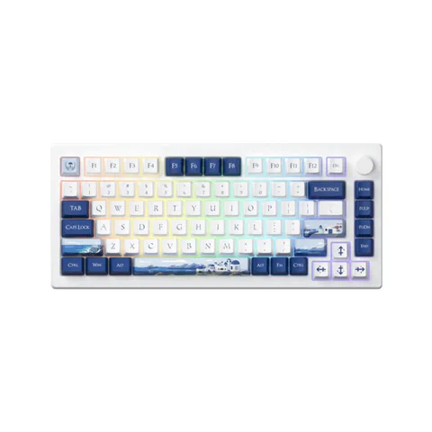🎁🎁🎁Tặng quạt tản nhiệt 529k - Bàn phím AKKO MOD007B-HE PC Santorini Sakura Pink Magnetic Switch