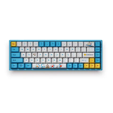 Bàn phím cơ Akko 3068 Doraemon Bluetooth 5.0 (Akko switch V2) - Bản màu xanh