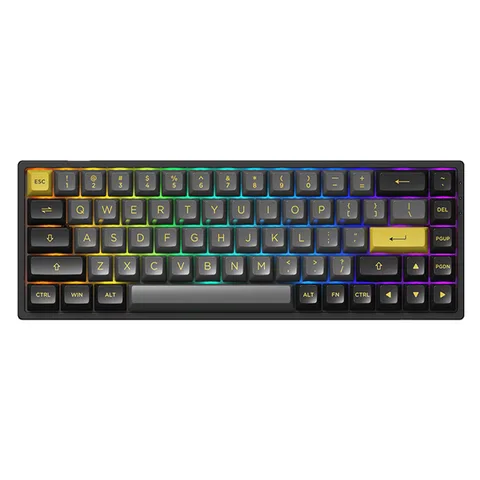 Bàn phím cơ AKKO 3068B Multi-modes Black Gold (Bluetooth 5.0 / Wireless 2.4Ghz / Hotswap / Foam tiêu âm / AKKO CS Jelly sw)