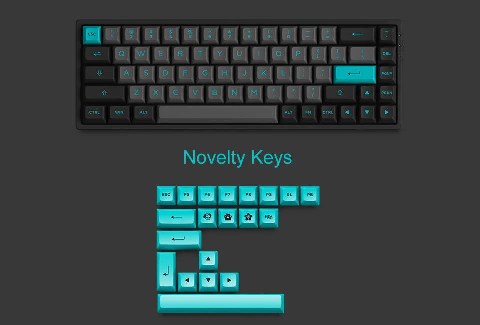 Bàn phím cơ AKKO 3068B Plus Black&Cyan (Bluetooth 5.0 / Wireless 2.4Ghz / Hotswap / Foam tiêu âm / AKKO CS Jelly Pink)