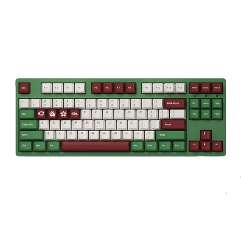 Bàn phím cơ AKKO 3087 v2 DS Matcha Red Bean (Akko switch v2)
