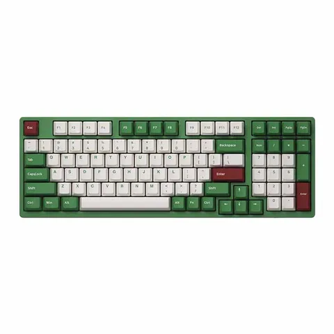 Bàn phím cơ AKKO 3098 DS Matcha Red Bean (Gateron Cap Yellow)