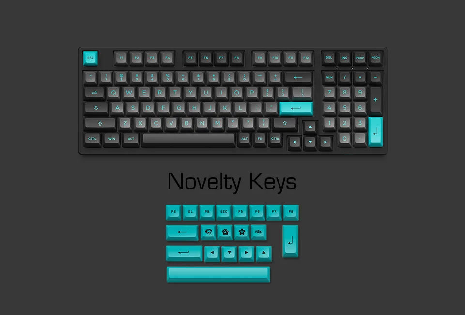Bàn phím cơ AKKO 3098B Multi-modes Black & Cyan (Bluetooth 5.0 / Wireless 2.4Ghz / Hotswap / Foam tiêu âm / AKKO CS Jelly switch)
