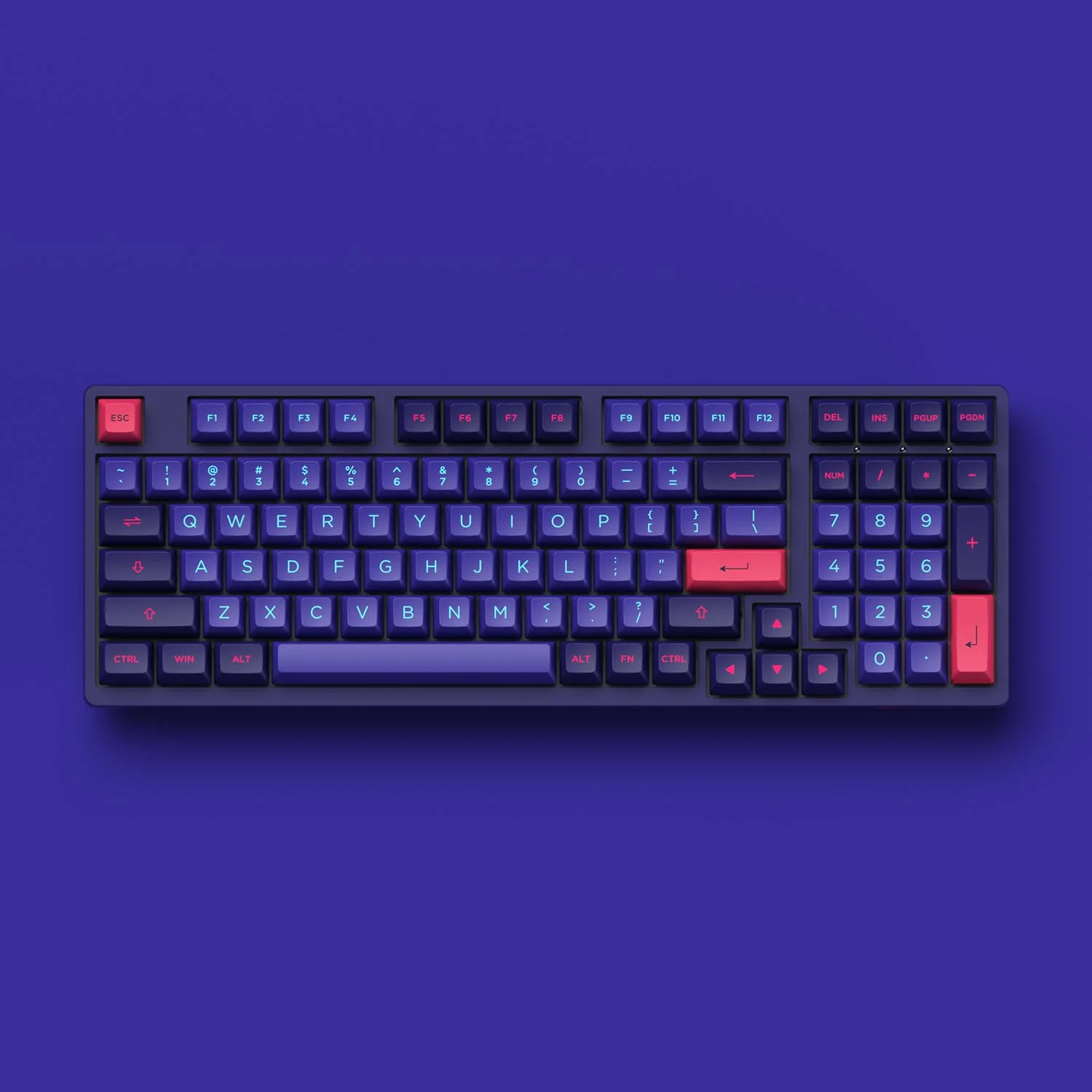 Bàn phím cơ AKKO 3098B Multi-modes NEON (Bluetooth 5.0 / Wireless 2.4Ghz / Hotswap / Foam tiêu âm / Foam đáy / AKKO CS Jelly sw)