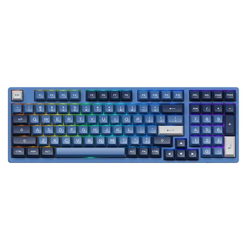 Bàn phím cơ AKKO 3098B Multi-modes Ocean Star (Bluetooth 5.0 / Wireless 2.4Ghz / Hotswap / Foam tiêu âm / Foam đáy / AKKO CS Jelly sw)