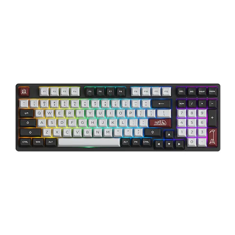 Bàn phím cơ AKKO 3098N Multi-modes Dracula Castle (Bluetooth 5.0 / Wireless 2.4Ghz / Hotswap / Foam tiêu âm / Foam đáy / TTC switch)