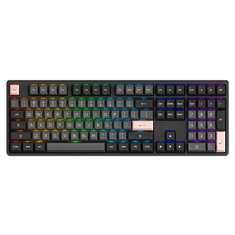 Bàn phím cơ AKKO 5108S Black Pink (Hotswap / RGB / Foam tiêu âm / AKKO CS Jelly Switch)
