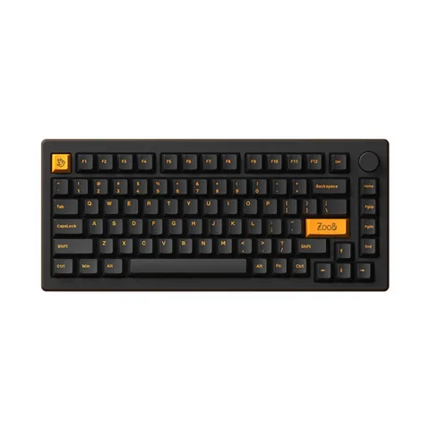Bàn phím cơ AKKO MOD007 PC Orange on Black (Hotswap / Gasket Mount / Clacky / Mạch Xuôi)